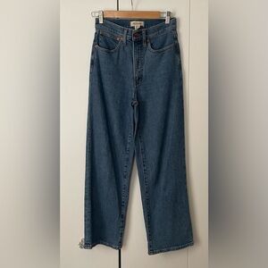 Madewell Perfect Vintage Wide Leg Crop Jean in Montclare Wash TENCEL edition